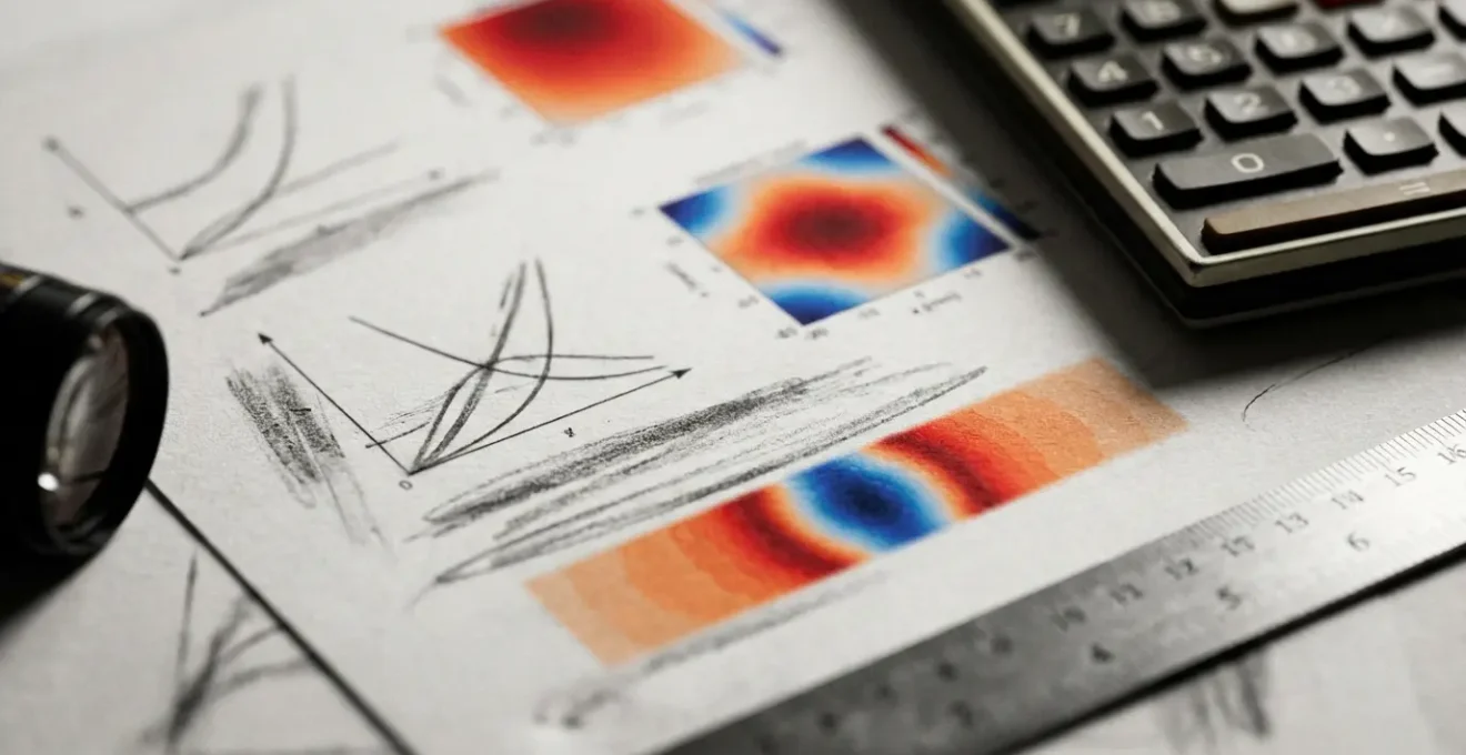 Vue macro de calculs thermiques et graphiques de performance énergétique
