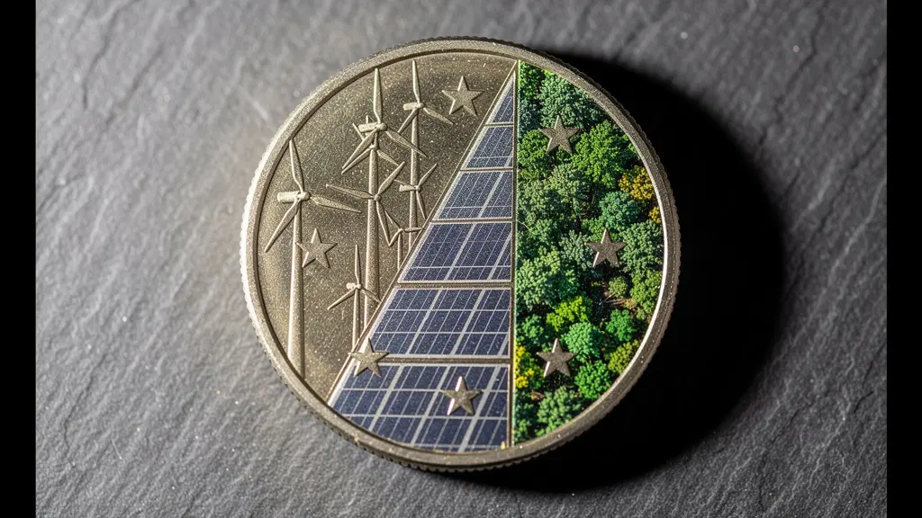 Visualisation symbolique de la répartition d'un euro de taxe énergétique