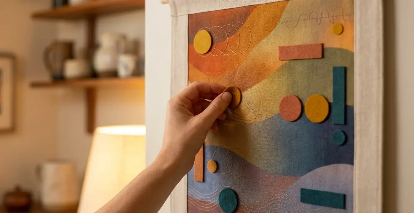 Calendrier mural avec marqueurs colorés indiquant les phases de travaux de chauffage