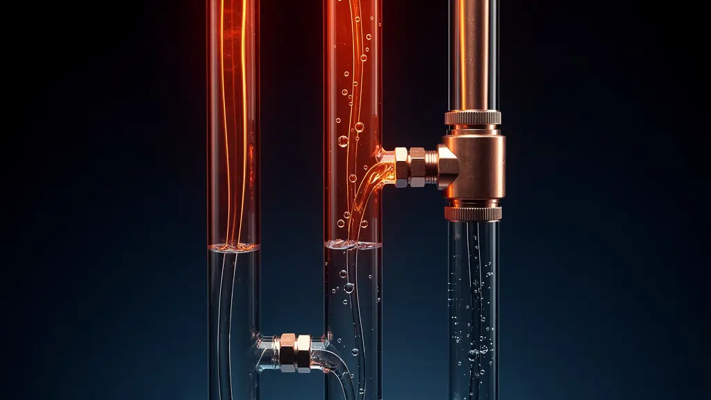 Schéma de fonctionnement d'un système de vidange automatique pour panneau solaire thermique